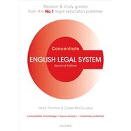 English Legal System Concentrate Law Revision and Study Guide by Thomas, Mark; McGourlay, Claire, 9780198855026
