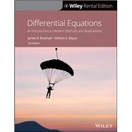 Differential Equations: An Introduction to Modern Methods and Applications, 3rd Edition [Rental Edition] by Brannan, James R.; Boyce, William E., 9781119625049