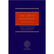 The Law of Rescission by O'Sullivan, Dominic; Elliott, Steven; Zakrzewski, Rafal, 9780199665051