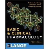 Basic and Clinical Pharmacology 13 E by Katzung, Bertram; Trevor, Anthony, 9780071825054