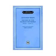 History of the Florentine People by Bruni, Leonardo; Hankins, James, 9780674005068