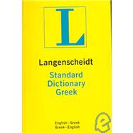 Langenscheidt's Standard Greek Dictionary by Langenscheidt Publishers, 9781585735068