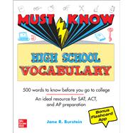 Must Know High School Vocabulary by Burstein, Jane R., 9781264275069