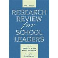 Research Review for School Leaders: Volume Iii by Wraga, William G.; Hlebowitsh, Peter S.; Tanner, Founding Editor: Daniel; Tanner, Daniel, 9780805835083