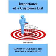 Importance of a Customer List by Brian, Johny, 9781505605099