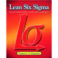 Lean Six Sigma by Summers, Donna C. S., 9780135125106