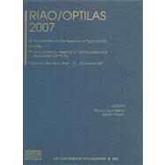 Riao/Optilas 2007: 6th Ibero-American Conference on Optics (RIAO) and the  9th Latin-American Meeting on Optics, Lasers and Applications (OPTILAS) by Wetter, Niklaus Ursus; Frejlich, Jaime, 9780735405110