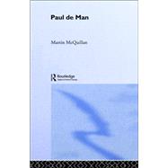 Paul De Man by Mcquillan; Martin, 9780415215121