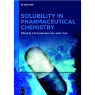 Solubility in Pharmaceutical Chemistry by Saal, Christoph; Nair, Anita, 9783110545135