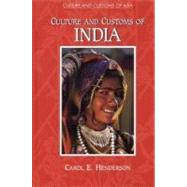 Culture and Customs of India,Henderson, Carol E.,9780313305139