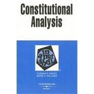 Constitutional Analysis by Baker, Thomas E.; Williams, Jerre S., 9780314265142