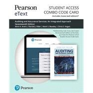 Pearson eText for Auditing and Assurance Services -- Combo Access Card by Arens, Alvin; Elder, Randal J; Beasley, Mark; Hogan, Chris E., 9780135635148