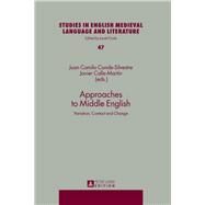 Approaches to Middle English by Conde-silvestre, Juan Camilo; Calle-martn, Javier, 9783631655153