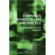 Corporate Boards in European Law A Comparative Analysis by Davies, Paul; Hopt, Klaus; Nowak, Richard; van Solinge, Gerard, 9780198705154