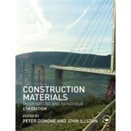 Construction Materials: Their Nature and Behaviour, Fourth Edition by Domone; Peter, 9780415465168