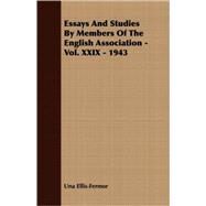 Essays and Studies by Members of the English Association, 1943 by Ellis-Fermor, Una, 9781409725169