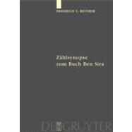 Zahlsynopse Zum Buch Ben Sira by Reiterer, Friedrich V., 9783110175202