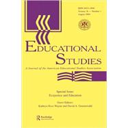 Ecojustice and Education: A Special Issue of educational Studies by Wayne, Kathryn Ross; Gruenewald, David A., 9780805895209