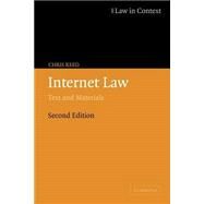 Internet Law: Text and Materials by Chris Reed, 9780521605229