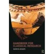 Handbook for Classical Research by Schaps; David, 9780415425230