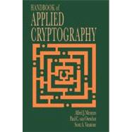 Handbook of Applied Cryptography by Menezes; Alfred J., 9780849385230