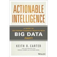 Actionable Intelligence A Guide to Delivering Business Results with Big Data Fast! by Carter, Keith B.; Farmer, Donald; Siegel, Clifford, 9781118915233