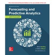 ISE Forecasting and Predictive Analytics with Forecast X by Barry Keating, 9781260085235