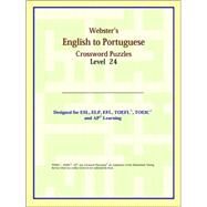 Webster's English to Portuguese Crossword Puzzles by ICON Reference, 9780497255237