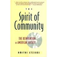 Spirit Of Community by Etzioni, Amitai, 9780671885243