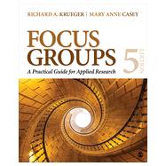 Focus Groups by Krueger, 9781483365244