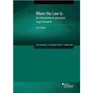Where the Law Is by Armstrong, J.D.S.; Knott, Christopher A.; Witt, R. Martin, 9781683285250