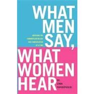 What Men Say, What Women Hear Bridging the Communication Gap One Conversation at a Time by Papadopoulos, Linda, 9781416585251