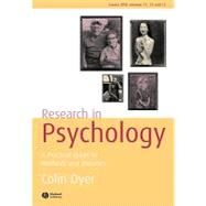 Research in Psychology A Practical Guide to Methods and Statistics by Dyer, Colin, 9781405125260