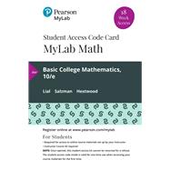 MyLab Math with Pearson eText Access Code for Basic College Mathematics by Margaret Lial;Stanley Salzman;Diana Hestwood, 9780136475262