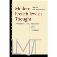 Modern French Jewish Thought by Hammerschlag, Sarah, 9781611685268