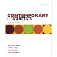 Contemporary Linguistics by O'Grady, William; Archibald, John; Aronoff, Mark; Rees-Miller, Janie, 9780312555283