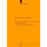 Das Testament Salomos by Busch, Peter, 9783110185287