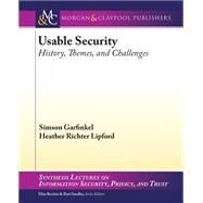 Usable Security by Garfinkel, Simson; Lipford, Heather Richter, 9781627055291