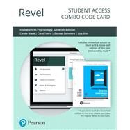 Revel for Invitation to Psychology -- Combo Access Card by Wade, Carole; Tavris, Carol; Sommers, Samuel R.; Shin, Lisa M, 9780135255292