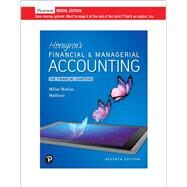Horngren's Financial & Managerial Accounting, The Financial Chapters [RENTAL EDITION] by Miller-Nobles, Tracie, 9780136505310