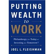 Putting Wealth to Work Philanthropy for Today or Investing for Tomorrow? by Fleishman, Joel L., 9781610395328
