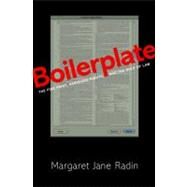 Boilerplate by Radin, Margaret Jane, 9780691155333