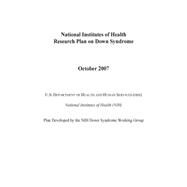 National Institutes of Health Research Plan on Down Syndrome by National Institutes of Health (Nih), 9781503075337