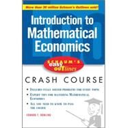 Schaum's Easy Outline of Introduction to Mathematical Economics by Dowling, Edward, 9780071455343
