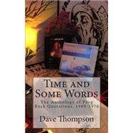Time and Some Words by Thompson, Dave, 9781508525349