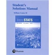 Student's Solutions Manual for Intro Stats by Craine, William B, 9780134265353
