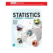 Statistics for Business and Economics [Rental Edition] by McClave, James T., 9780136855354
