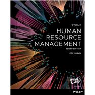 Human Resource Management, 10th Edition by Stone, Raymond J.; Cox, Anne; Gavin, Mihajla, 9780730385356