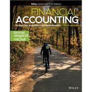 Financial Accounting: Tools for Business DecisionMaking, Tenth Edition with WileyPLUS Next Gen Card and Loose-Leaf Set Single Semester by Kimmel, 9781119825357