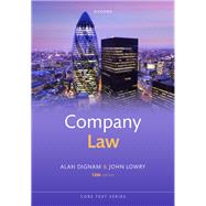 Company Law by Dignam, Alan; Lowry, John, 9780192865359